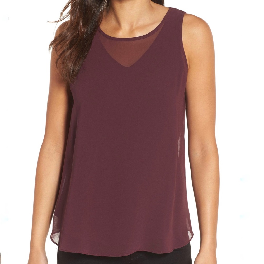 NIC +ZOE Women’s Sleeveless Sheer Blouse